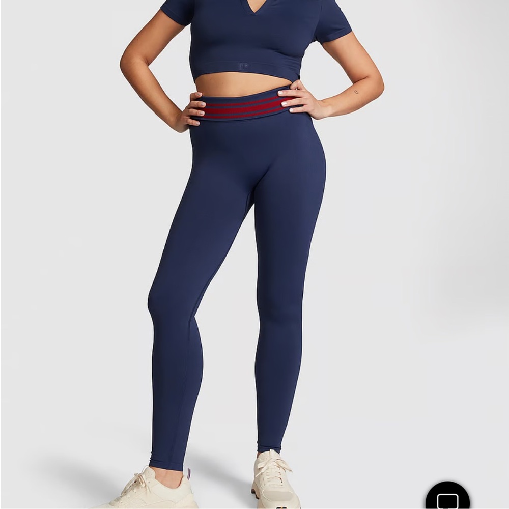 PINK Victoria secret FLIP IT SEAMLESS FOLDOVER LEGGINGS